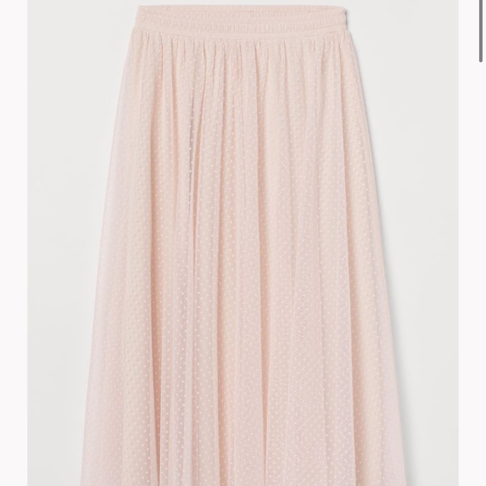 NWOT H&M pink polka dot skirt
